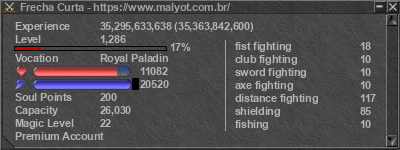 Signature for player Frecha Curta