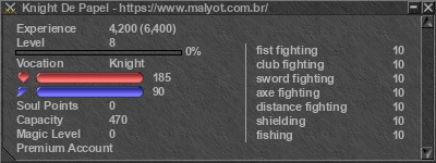 Signature for player Knight De Papel