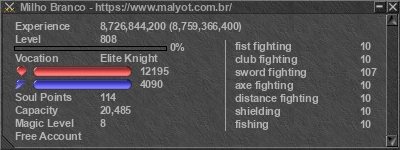 Signature for player Milho Branco