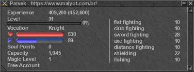 Signature for player Parsek