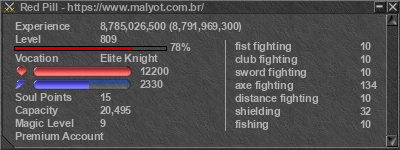 Signature for player Red Pill