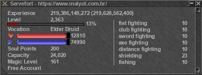 Signature for player Servefort